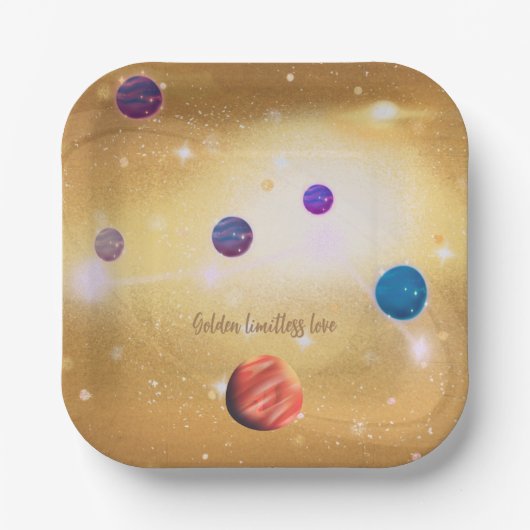 universum papieren bordje (Voorkant)