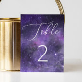 Universum sterren. Paarse Space Night Script bruil Kaart