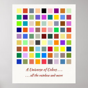 Universum van kleuren, de regenboog & meer - 81 ti poster