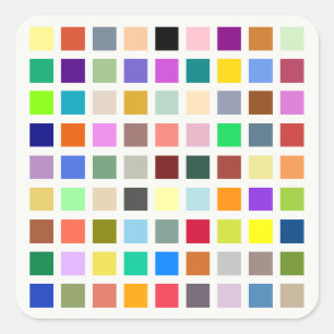 Universum van kleuren, de regenboog & meer - 81 ti vierkante sticker