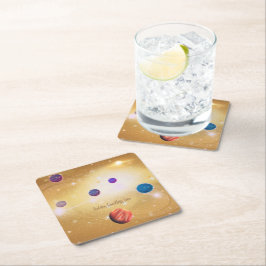 universum vierkante kartonnen onderzetter