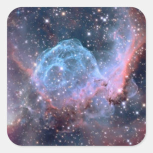 Universum vierkante stickers