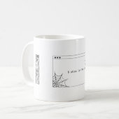 Unix command 'alias' grappig koffiemok (Voorkant links)