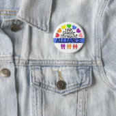UNK Queer Straight Alliance Button (In situ)