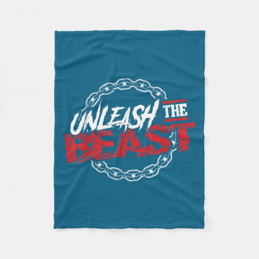 Unleahe _ Gym Mode Fitness Motivation Wer  Fleece Deken (Voorkant)