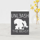 Unleahe Workout Motivation Gym Graphic  Kaart (Gele Bloem)