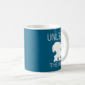 Unleahe Workout Motivation Gym Graphic  Koffiemok (Voorkant rechts)