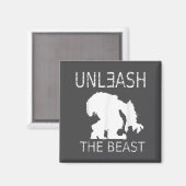 Unleahe Workout Motivation Gym Graphic  Magneet (Voorkant / Achterkant)