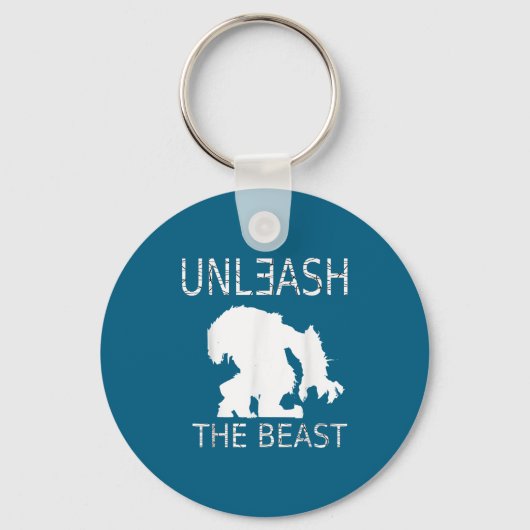 Unleahe Workout Motivation Gym Graphic  Sleutelhanger (Voorkant)