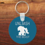 Unleahe Workout Motivation Gym Graphic  Sleutelhanger (Voorkant)