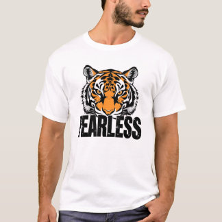 Unleash Fearless Mindset Tiger Eyes T-shirt