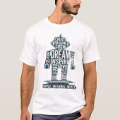 Unleash Potential – Motivational Word Art T-Shirt (Devant)