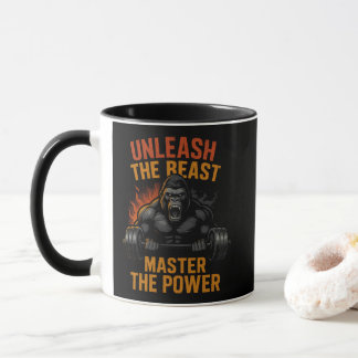 Unleash the Beast – Bodybuilding Power Muscle Gift Mok