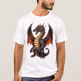 Unleash the Beast - Death Metal Dragon Mascot T-sh T-shirt