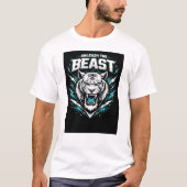 Unleash The Beast - Powerful Lion Graphic T-Shirt (Devant)