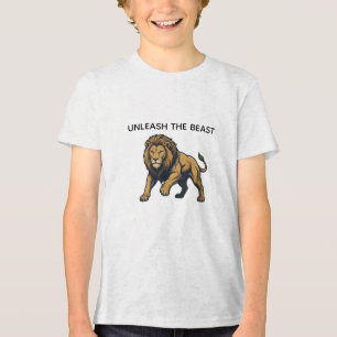 "Unleash The Beast" Woeste Leeuw Grafische T-shirt