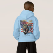 Unleash Your Roar – USA Lion Hoodie (Dos entier)