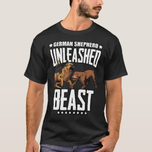 Unleashed German Shepherd Hunter Beast T-shirt