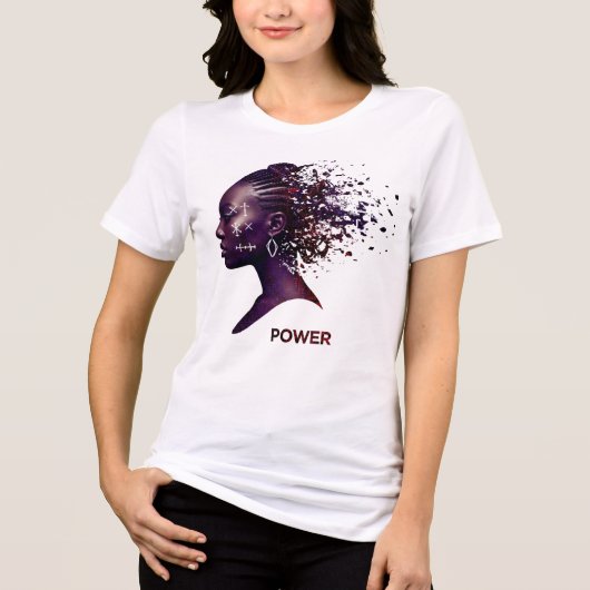 Unleashed_Power_Divine_Spirit. Tri-Blend Shirt (Voorkant)