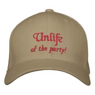 Unlife, van het feest! geborduurde pet