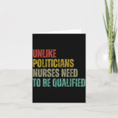 Unlike Liticians Nurses Need To Be Qualified Sarca Kaart (Voorkant)