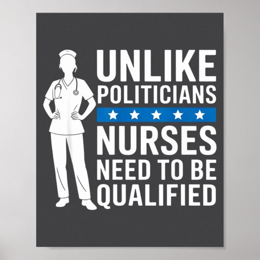 Unlike Liticians Nurses Need To Be Qualified Sarca Poster (Voorkant)