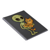 Unlikely Intergalactic Friends Notitieboek (Rechterzijde)