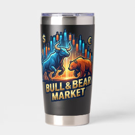 Unlimited Trading Stock Market Chart Athletic Geïsoleerde Drinkbeker