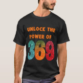 unlock the power, tshirt with magic Tesla numbers  (Devant)