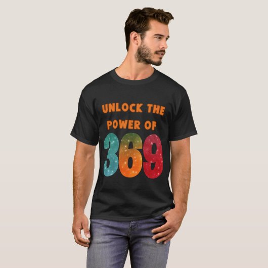 unlock the power, tshirt with magic Tesla numbers  (Devant entier)