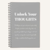 Unlock Your Thoughts | Minimal Journal Notitieboek (Voorkant)