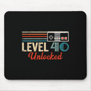 Unlocked Level 40 Birthday Boy Video Game Controll Muismat