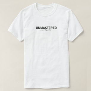 Unmastered Audio T-shirt - Creative Glitch Style