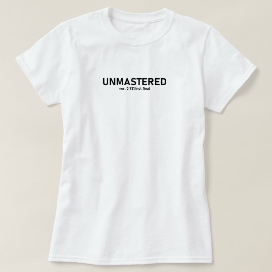 Unmastered Audio T-shirt - Creative Glitch Style (Design voorkant)