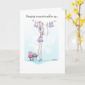 Unmentionable Grappige kaart van de Verjaardag (Gele Bloem)