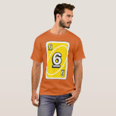 UNO Halloween Yellow 6 Card T-shirt (Voorkant volledig)