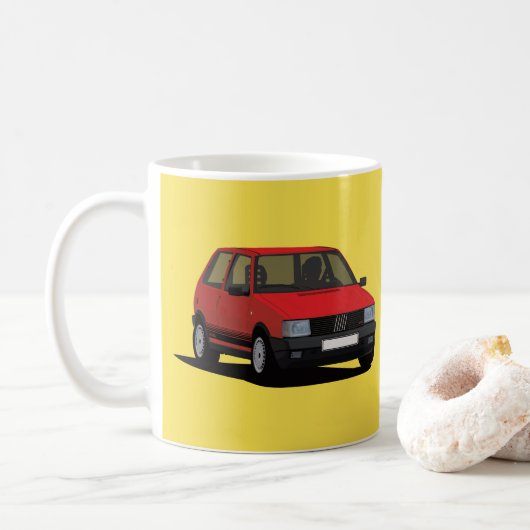 Uno Mille Turbo i.e. - deux images Café Mug (Avec donut)