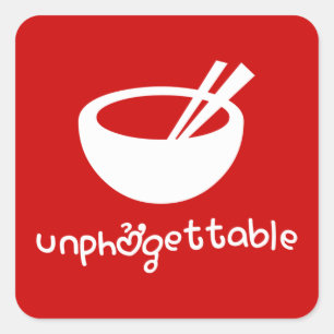 Unphở gettable Square Sticker