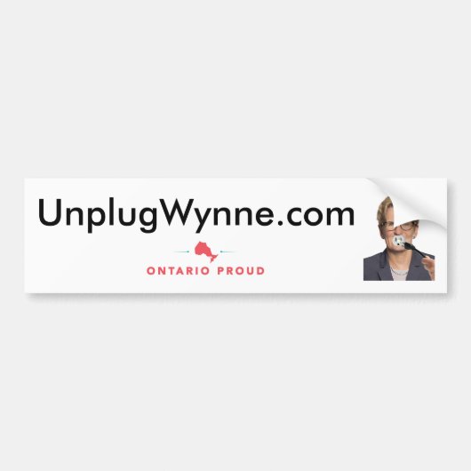 Unplug Wynne Bumpersticker (Voorkant)