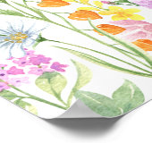 Unplugged Ceremony Wildflower Meadow Welkom Poster (Hoek)