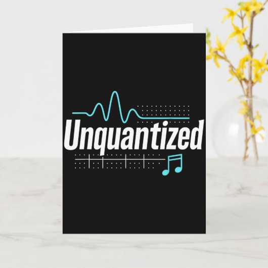 Unquantized Music Producer Musician Graphic Kaart (Gele Bloem)