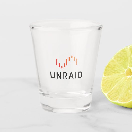 Unraid Shot Glass Glas (Voorkant)