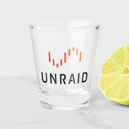 Unraid Shot Glass Glas (Voorkant)