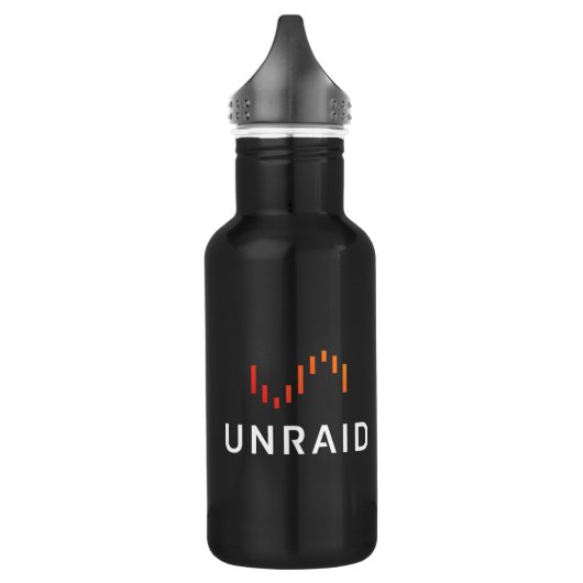 Unraid waterflesje - zwart waterfles  (Links)