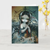 "Unseelie Court: Death" Greeting Card Kaart (Gele Bloem)