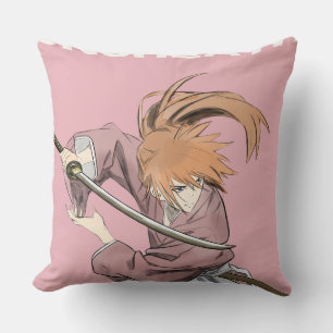 UNSHEATH - Kenshin Himura Inspiré Coussin Samurai