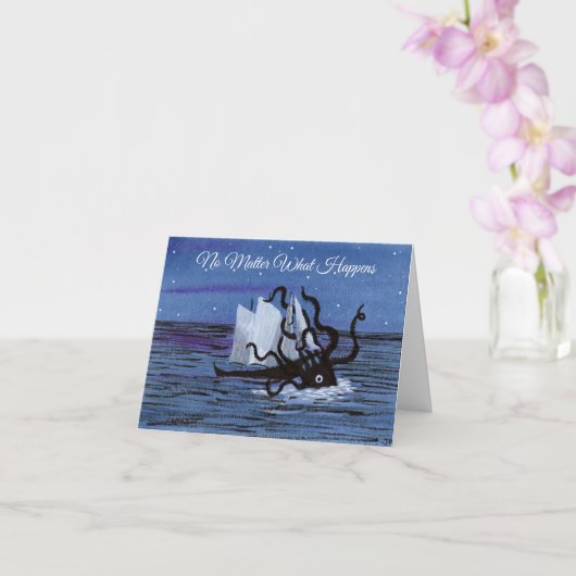 Unsinkable Kraken Kaart (Orchidee)