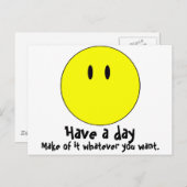 unsmiley briefkaart (Voorkant / Achterkant)