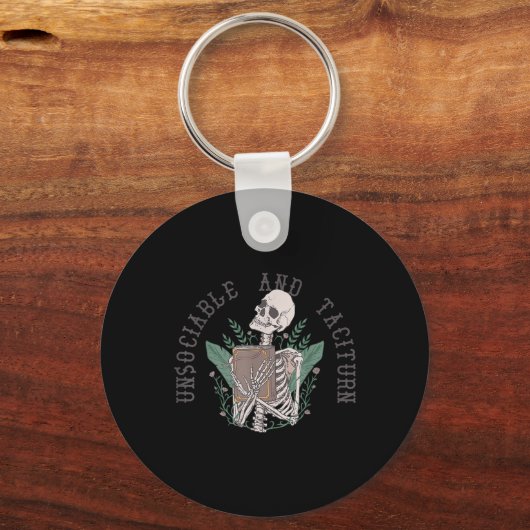 Unsociable en Taciturn Jane Austen Pride & Camp; P Sleutelhanger (Voorkant)