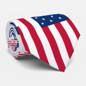 Unstates flag stropdas (Opgerold)